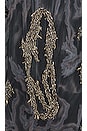 view 4 of 4 Zusi Mock Neck Mini Dress in Black, Gunmetal & Silver Combo