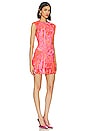 view 2 of 4 Zusi Sleeveless Mini Dress in Pink & Burnt Orange Combo