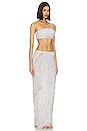 view 2 of 4 x REVOLVE Bandeau Maxi Skirt Set in White & Off White