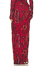 view 3 of 5 Zusi Pencil Maxi Skirt in Red Multi