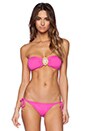 view 1 of 4 Bahia Bikini Top in Pink