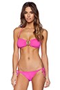 view 2 of 4 Bahia Bikini Top in Pink