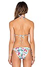 view 3 of 4 Triangle Bikini Top in Hawaiian Bloom