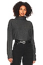 view 1 of 4 Wren Dolman Sleeve Pullover in Charcoal