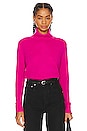 view 1 of 4 Sloane Cashmere Turtleneck in Bright Rose