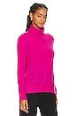 view 2 of 4 Sloane Cashmere Turtleneck in Bright Rose