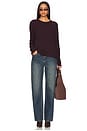 view 4 of 4 Sloane Cashmere Pullover in Syrah