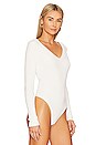 view 3 of 5 Hollie V Neck Bodysuit in White