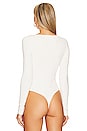 view 4 of 5 Hollie V Neck Bodysuit in White