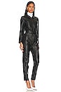 view 2 of 4 Modern Reality Leather Claudia Jumpsuit in Black