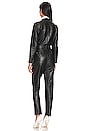 view 3 of 4 Modern Reality Leather Claudia Jumpsuit in Black