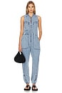 view 1 of 4 JUMPSUIT DENIM LILLY in Salty Dog