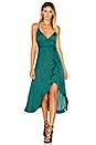 view 1 of 3 San Cerena Wrap Dress in Emerald