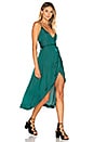 view 2 of 3 San Cerena Wrap Dress in Emerald