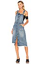 view 1 of 3 Dungaree Dress in Blue Society