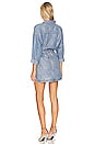 view 3 of 4 Olivia Mini Denim Dress in Metal Blue