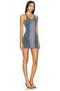 view 2 of 4 Denim Mini Dress in Worn Blue