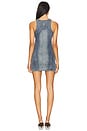 view 3 of 4 Denim Mini Dress in Worn Blue
