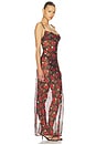 view 2 of 3 Jagger Flower Slip Dress in Red