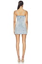 view 3 of 4 Riviera Fitted Strappy Mini Denim Dress in Hendrixe