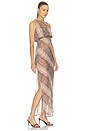 view 2 of 3 ROBE NEGRONI in Cognac Snake