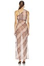 view 3 of 3 ROBE NEGRONI in Cognac Snake
