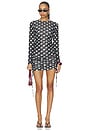 view 1 of 3 MINIVESTIDO POLKA DARLING in Black And White Polka Dot