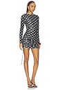 view 2 of 3 MINIVESTIDO POLKA DARLING in Black And White Polka Dot
