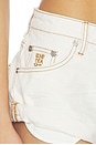 view 8 of 7 Bandits Low Waist Denim Short in White Beauty