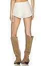 view 3 of 4 Chaos Walking Fringed Leather Bandit Short in White