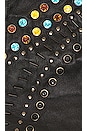 view 5 of 5 Studded Jewel High Waist Leather Short in Black