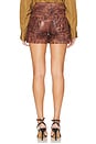 view 3 of 4 Vintage Leather Shorts in Vintage Brown