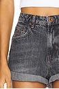 view 6 of 6 SHORT TAILLE HAUTE EN DENIM BANDITS in Charcoal