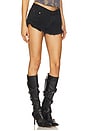view 2 of 6 Dukes Low Waist Mini Denim Short in Black Oak