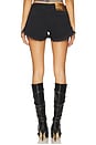 view 4 of 6 Dukes Low Waist Mini Denim Short in Black Oak