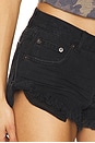view 6 of 6 Dukes Low Waist Mini Denim Short in Black Oak