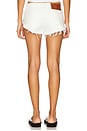 view 4 of 6 Dukes Low Waist Mini Denim Short in White Beauty