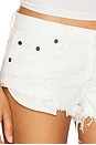view 6 of 6 Dukes Low Waist Mini Denim Short in White Beauty