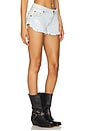 view 2 of 6 Dukes Low Waist Denim Short in Cyber Blue