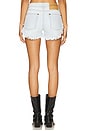 view 4 of 6 Dukes Low Waist Denim Short in Cyber Blue