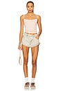 view 5 of 6 Bandits Low Waist Denim Short in Antique Khaki