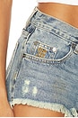 view 6 of 6 Bonita Low Waist Denim Short in Used Blue