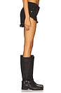 view 3 of 6 Dukes Low Waisted Mini Denim Shorts in Double Black