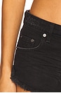 view 6 of 6 Dukes Low Waisted Mini Denim Shorts in Double Black