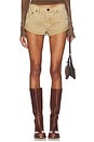 view 1 of 6 Bandits Low Waist Shorts in Warm Tan