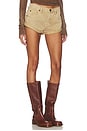 view 2 of 6 Bandits Low Waist Shorts in Warm Tan