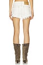 view 5 of 7 Micro Dukes Low Waist Mini Denim Short in White Beauty