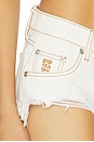 view 7 of 7 Micro Dukes Low Waist Mini Denim Short in White Beauty