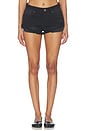 view 2 of 7 SHORT EN JEAN BANDITS in Smokey Black