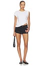 view 6 of 7 SHORT EN JEAN BANDITS in Smokey Black